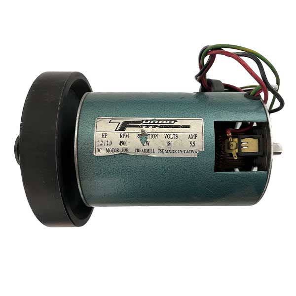 موتور تردمیل 180 ولت توربو 1.2 HP طول 24 سانت مدل (آبی باریک)